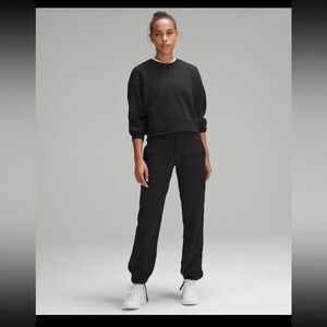 Lululemon Perfectly Oversized Cropped Crew Black Small NWT